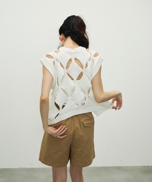 Lutim by u（ルチバイユー）の「Dat short pants / ダットショートパンツ（その他パンツ・レディース・ブラック/ナチュラル/ベージュ・FREE）」の14枚目の写真