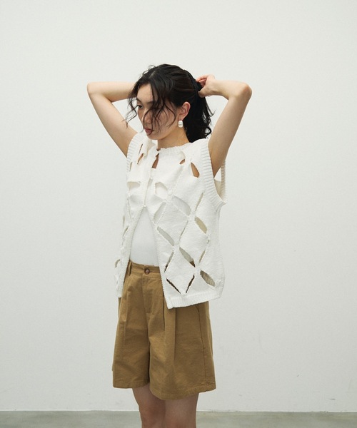 Lutim by u（ルチバイユー）の「Dat short pants / ダットショートパンツ（その他パンツ・レディース・ブラック/ナチュラル/ベージュ・FREE）」の13枚目の写真