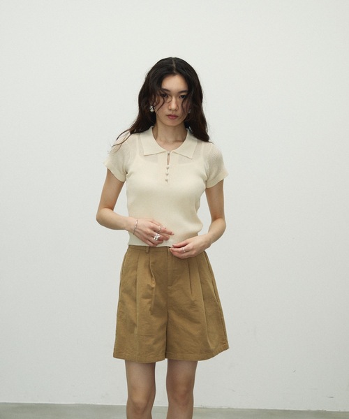 Lutim by u（ルチバイユー）の「Dat short pants / ダットショートパンツ（その他パンツ・レディース・ブラック/ナチュラル/ベージュ・FREE）」の17枚目の写真