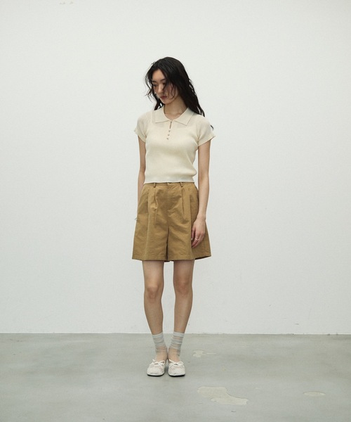 Lutim by u（ルチバイユー）の「Dat short pants / ダットショートパンツ（その他パンツ・レディース・ブラック/ナチュラル/ベージュ・FREE）」の18枚目の写真