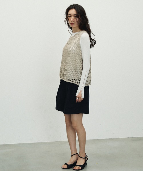 Lutim by u（ルチバイユー）の「Dat short pants / ダットショートパンツ（その他パンツ・レディース・ブラック/ナチュラル/ベージュ・FREE）」の12枚目の写真