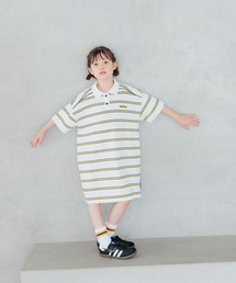 SPALDING | 【SPALDING(スポルディング)】別注ボーダーワンピ(KIDS)(ワンピース)