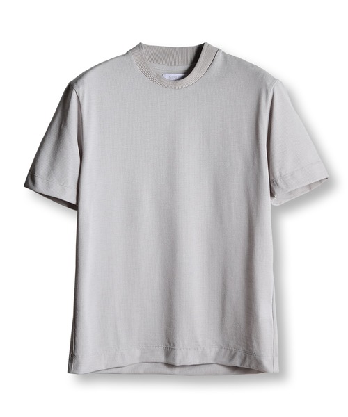 MEN'S BIGI（メンズビギ）の「ドットメッシュジャージTシャツ＜吸水速乾/通気性＞（Tシャツ/カットソー・メンズ・ネイビー/グレー/ブルー・02/03/04）」の2枚目の写真