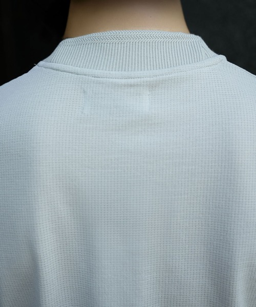 MEN'S BIGI（メンズビギ）の「ドットメッシュジャージTシャツ＜吸水速乾/通気性＞（Tシャツ/カットソー・メンズ・ネイビー/グレー/ブルー・02/03/04）」の19枚目の写真