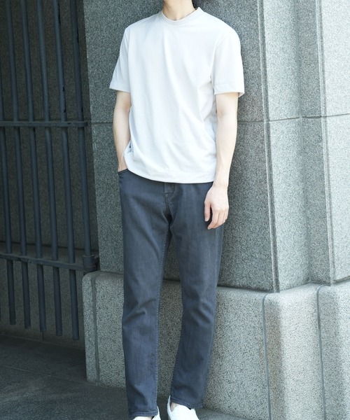 MEN'S BIGI（メンズビギ）の「ドットメッシュジャージTシャツ＜吸水速乾/通気性＞（Tシャツ/カットソー・メンズ・ネイビー/グレー/ブルー・02/03/04）」の22枚目の写真