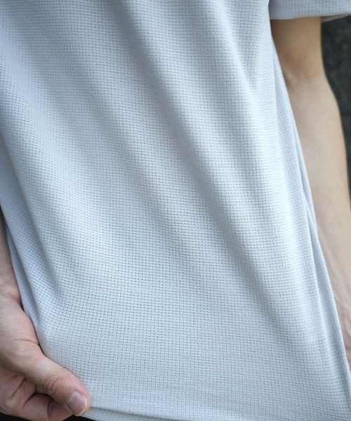 MEN'S BIGI（メンズビギ）の「ドットメッシュジャージTシャツ＜吸水速乾/通気性＞（Tシャツ/カットソー・メンズ・ネイビー/グレー/ブルー・02/03/04）」の17枚目の写真