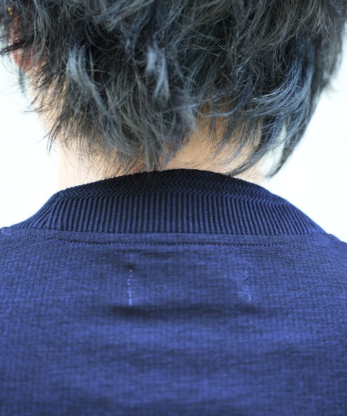 MEN'S BIGI（メンズビギ）の「ドットメッシュジャージTシャツ＜吸水速乾/通気性＞（Tシャツ/カットソー・メンズ・ネイビー/グレー/ブルー・02/03/04）」の21枚目の写真