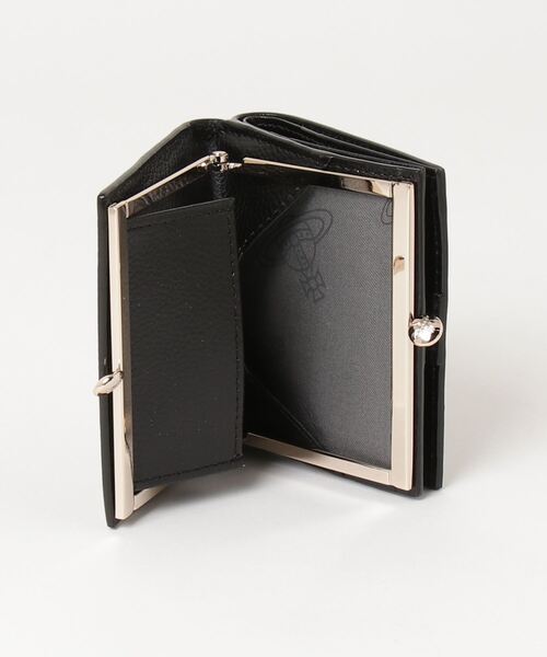 Vivienne Westwood(ヴィヴィアンウエストウッド)の「EXECUTIVE LEATHER BIFOLD CLASP WALLET(財布・メンズ・ブラック/ライトピンク/ピンク・FREE)」の7枚目の写真