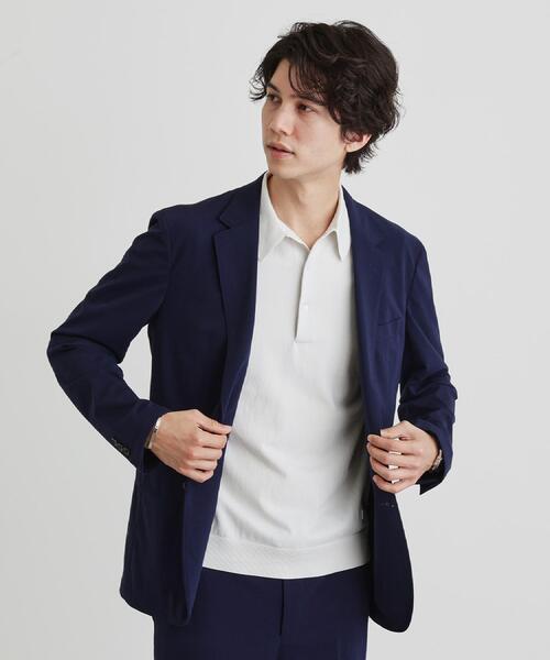 TAKEO KIKUCHI（タケオキクチ）の「テーラードニット ポロシャツ（ポロシャツ・メンズ・ブルー/ライトグレー/ネイビー・02/03/04）」の20枚目の写真