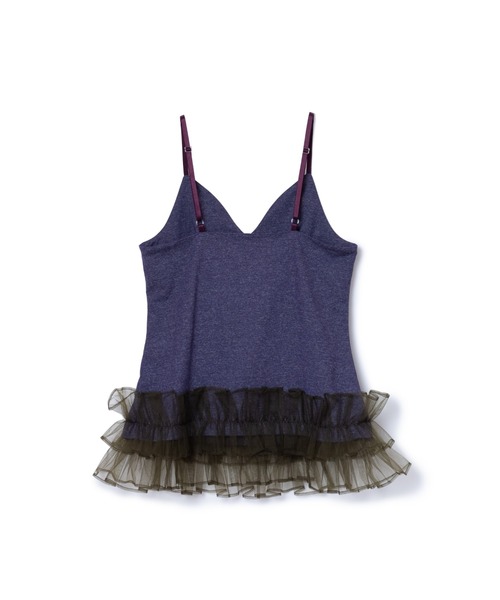 NON TOKYO（ノントーキョー）の「NON TOKYO/ノントーキョー/FRILL CAMISOLE（キャミソール・レディース・グリーン/ネイビー/パープル・FREE）」の6枚目の写真