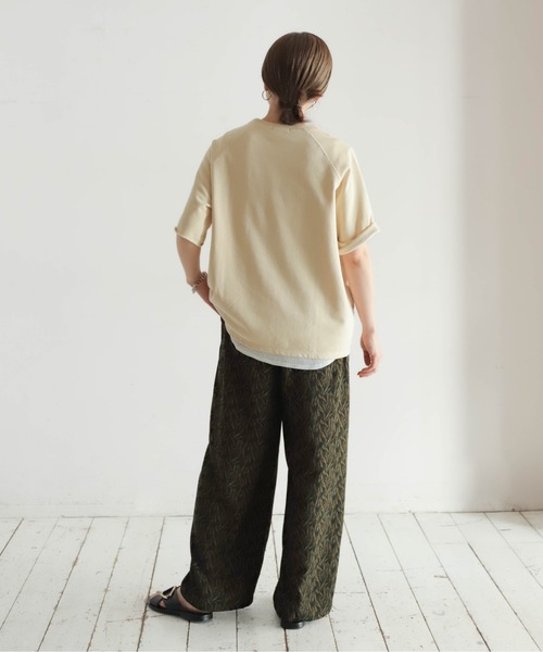 NOMBRE IMPAIR(ノンブルアンペール)の「ミニ裏毛 NR刺繍5分袖P/O(Tシャツ/カットソー・レディース・チャコールグレー/キナリ・FREE)」の20枚目の写真