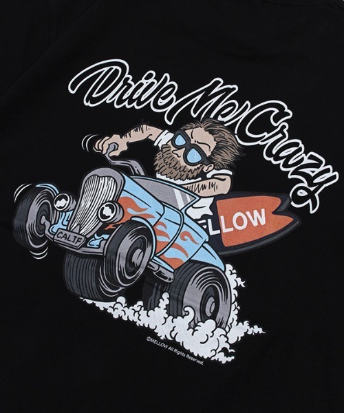 MELLOW（メロー）の「DRIVE CRAZY SS TEE（Tシャツ/カットソー・メンズ・ホワイト/グリーン/ブラック・M/L/XL）」の12枚目の写真