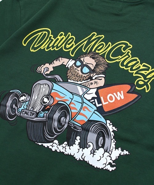 MELLOW（メロー）の「DRIVE CRAZY SS TEE（Tシャツ/カットソー・メンズ・ホワイト/グリーン/ブラック・M/L/XL）」の7枚目の写真