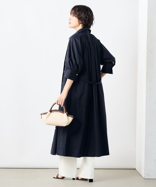 NOLLEY’S(ノーリーズ)の「ウォッシャブル高密度ストレッチシャツワンピース(シャツワンピース・レディース・ネイビー/ブラック系その他・36/38)」の13枚目の写真