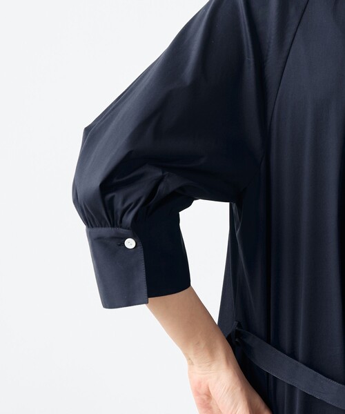 NOLLEY’S(ノーリーズ)の「ウォッシャブル高密度ストレッチシャツワンピース(シャツワンピース・レディース・ネイビー/ブラック系その他・36/38)」の17枚目の写真