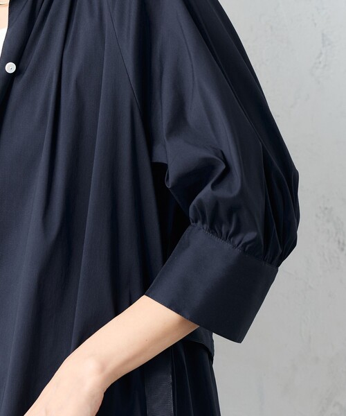 NOLLEY’S(ノーリーズ)の「ウォッシャブル高密度ストレッチシャツワンピース(シャツワンピース・レディース・ネイビー/ブラック系その他・36/38)」の18枚目の写真