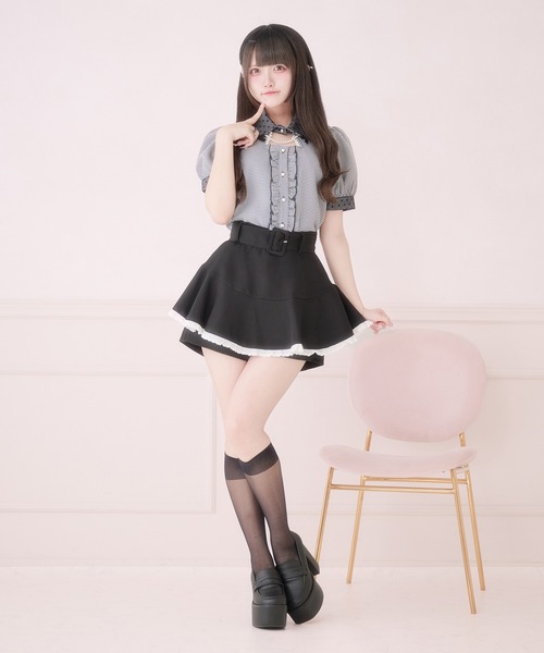 Pal elfy（パルエルフィー）の「千鳥チェックブラウス（シャツ