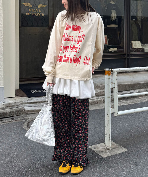 CIAOPANIC（チャオパニック）の「カットフラワーフリルパンツ（その他パンツ・レディース・ブラック/オフホワイト/ベージュ・MEDIUM/SMALL）」の16枚目の写真