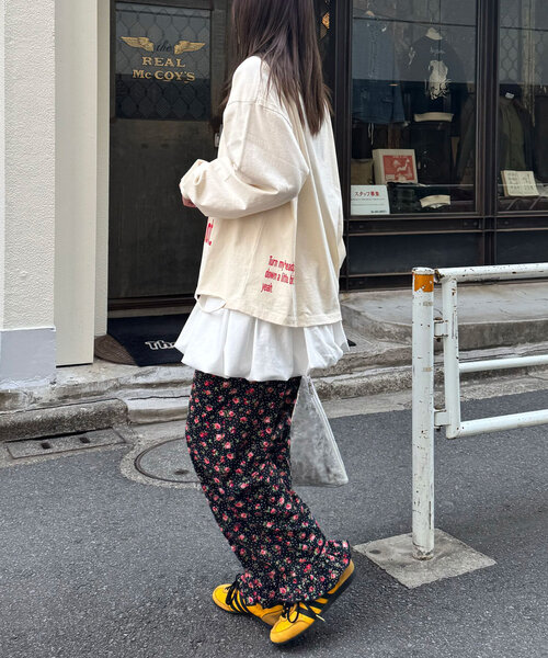 CIAOPANIC（チャオパニック）の「カットフラワーフリルパンツ（その他パンツ・レディース・ブラック/オフホワイト/ベージュ・MEDIUM/SMALL）」の17枚目の写真