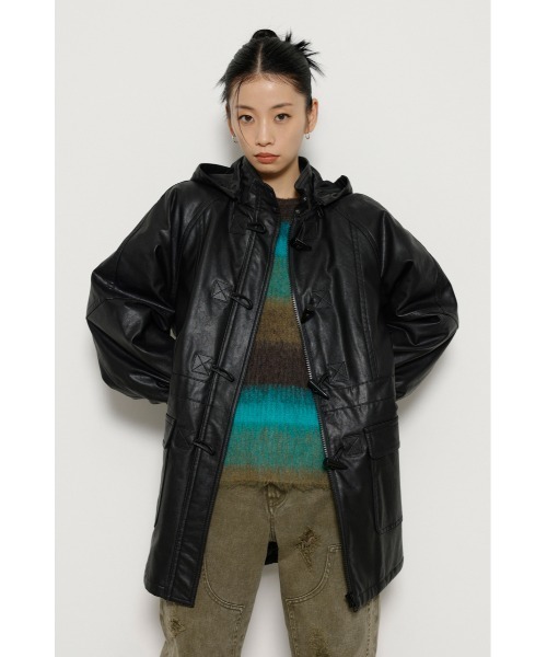 ブランド古着】LAGUA GEM｜ラグアジェムのダッフルコート（ブラック