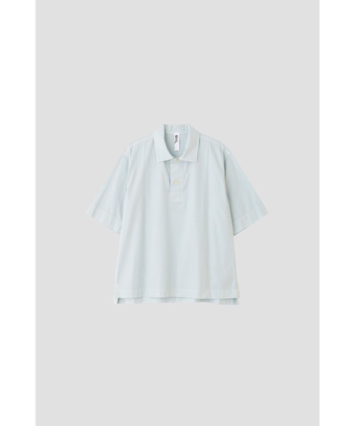 MHL.（エムエイチエル）の「COMPACT COTTON POPLIN（シャツ/ブラウス・メンズ・ブルー/ダークブラウン・LARGE/MEDIUM/SMALL）」の9枚目の写真