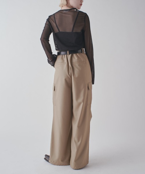 Lui's（ルイス）の「2タックカーゴパンツ（カーゴパンツ・レディース・カーキ/ブラック/ホワイト系その他・FREE）」の15枚目の写真