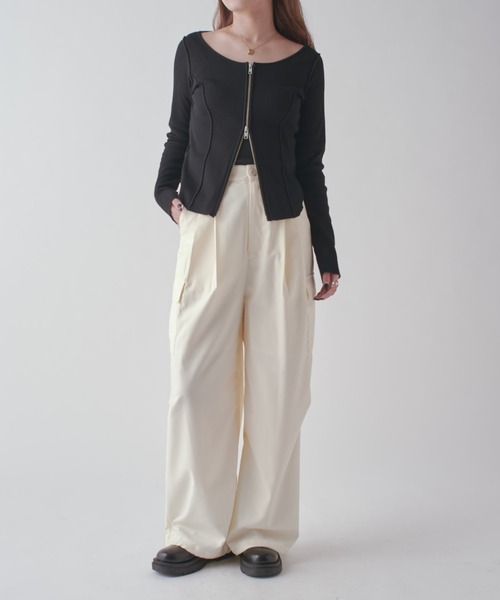 Lui's（ルイス）の「2タックカーゴパンツ（カーゴパンツ・レディース・カーキ/ブラック/ホワイト系その他・FREE）」の19枚目の写真