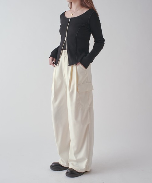 Lui's（ルイス）の「2タックカーゴパンツ（カーゴパンツ・レディース・カーキ/ブラック/ホワイト系その他・FREE）」の21枚目の写真