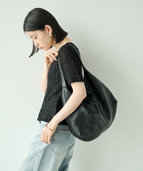 Shelly island(シェリーアイランド)の「コロンショルダーバッグ(ショルダーバッグ・レディース・ブラック/ホワイト/ベージュ・FREE)」の12枚目の写真