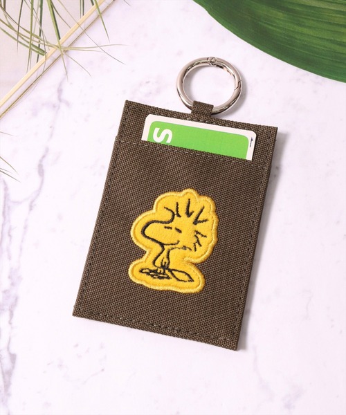 PEANUTS（ピーナッツ）の「(ACT)【PEANUTS】アップリケ シングル パスケース（パスケース・レディース・ブラック/ライトブルー/ベージュ/ダークグリーン・ONE SIZE）」の3枚目の写真