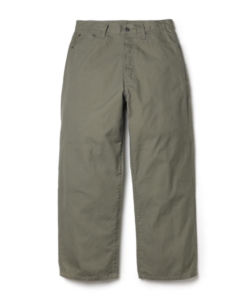 MR.OLIVE（ミスターオリーブ）の「GERMAN DUCK / WASHED WIDE STRIGHT PANTS（チノパンツ・メンズ・ブラック/グリーン・SMALL/MEDIUM/LARGE）」の8枚目の写真