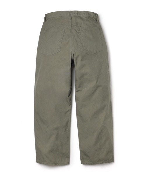MR.OLIVE（ミスターオリーブ）の「GERMAN DUCK / WASHED WIDE STRIGHT PANTS（チノパンツ・メンズ・ブラック/グリーン・SMALL/MEDIUM/LARGE）」の7枚目の写真