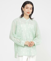 【1枚できまる】【カタログ掲載品】【ウォッシャブル】クラフトパンサーシアーコンビブラウス