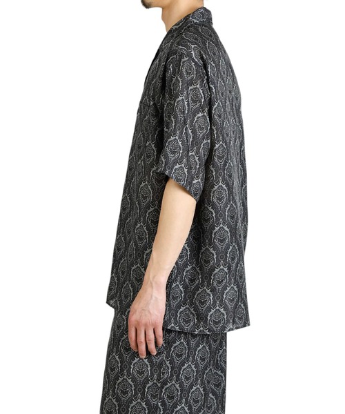 marka（マーカ）の「marka / マーカ：SILK OPEN COLLAR SHIRT：M25A-22SH02B[COR]（シャツ/ブラウス・メンズ・その他1/グレー系その他・2/1）」の15枚目の写真
