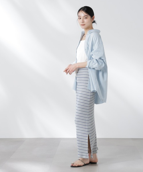 GREYCHORD(グレーコード)の「GREYCHORD/SANDY BIG オーバーサイズロングスリーブシャツ(シャツ/ブラウス・レディース・グレー/オフホワイト/ブルーグレー・1)」の12枚目の写真