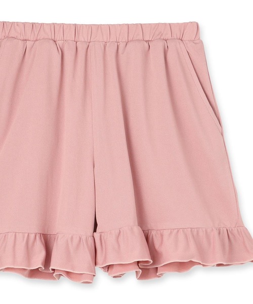 fran de lingerie（フランデランジェリー）の「「tororelax とろリラ」フリルノースリーブトップス＆ショートパンツ セットアップ（キャミソール・レディース・コーラルピンク/アイボリー/ブラック/ネイビー・M-L）」の15枚目の写真