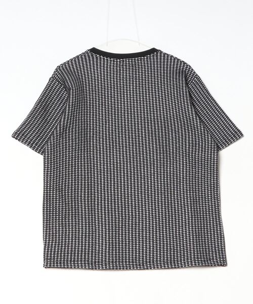 BEAVER（ビーバー）の「B omnivore/ビーオムニボー　イレギュラーワッフルクルーネック（Tシャツ/カットソー・メンズ・ホワイト/ブラック・M/L）」の5枚目の写真