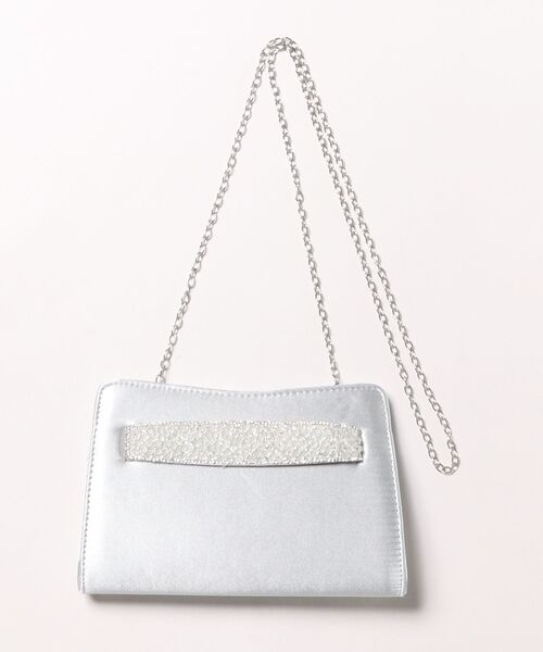 ホワイト ビーズ パーティーバッグ pearl_beads_shell_clutch_purse