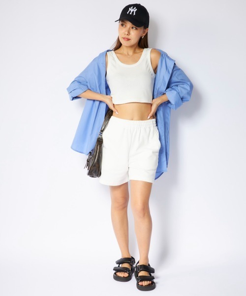 Kappa(カッパ)の「スウェットショートパンツ(その他パンツ・レディース・ベビーピンク/ブラック/ホワイト・LARGE/MEDIUM)」の8枚目の写真