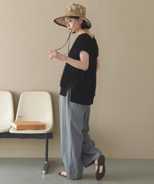 Doux archives（ドゥアルシーヴ）の「２タックコクーンパンツ（その他パンツ・レディース・グレー/ブラウン/ブラック/カーキ・36/38）」の11枚目の写真