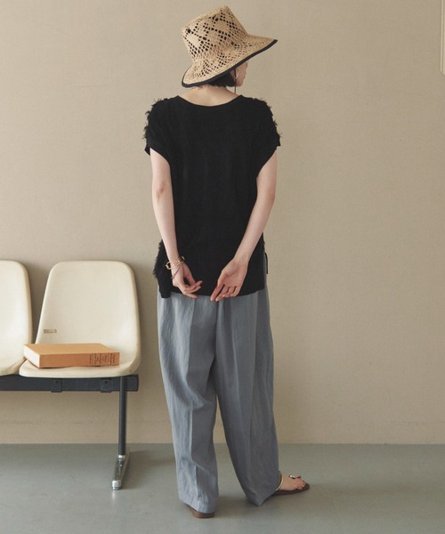 Doux archives（ドゥアルシーヴ）の「２タックコクーンパンツ（その他パンツ・レディース・グレー/ブラウン/ブラック/カーキ・36/38）」の12枚目の写真