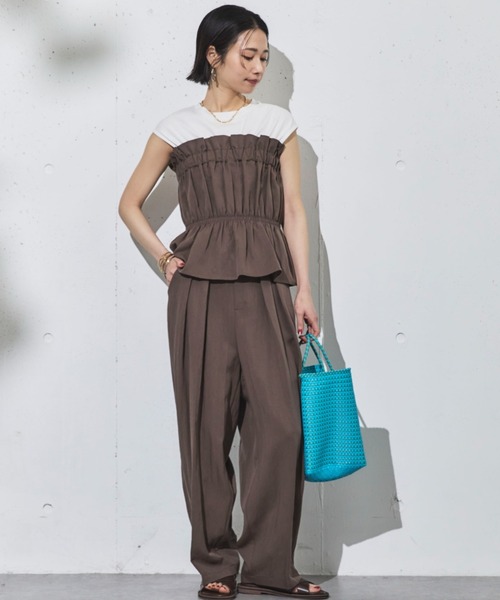 Doux archives（ドゥアルシーヴ）の「２タックコクーンパンツ（その他パンツ・レディース・グレー/ブラウン/ブラック/カーキ・36/38）」の21枚目の写真