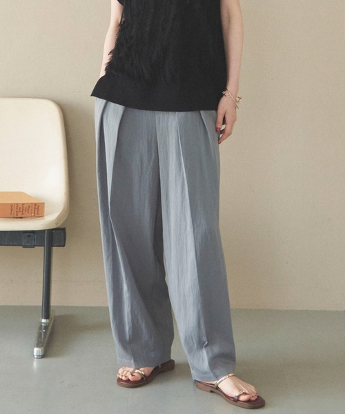 Doux archives（ドゥアルシーヴ）の「２タックコクーンパンツ（その他パンツ・レディース・グレー/ブラウン/ブラック/カーキ・36/38）」の17枚目の写真