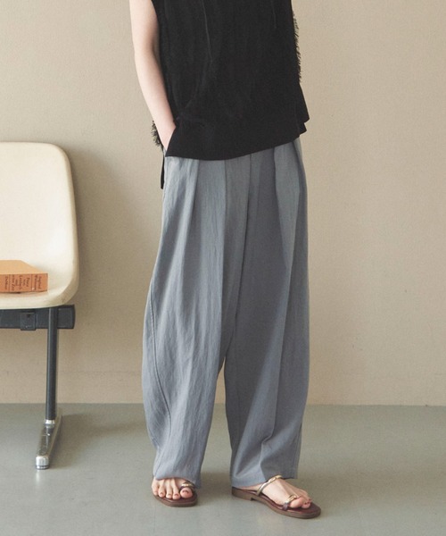 Doux archives（ドゥアルシーヴ）の「２タックコクーンパンツ（その他パンツ・レディース・グレー/ブラウン/ブラック/カーキ・36/38）」の20枚目の写真