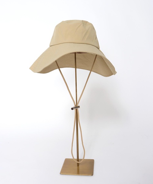 Jines（ジネス）の「つば広サファリハット（ハット・レディース・ベージュ/ブラック・フリー）」の5枚目の写真