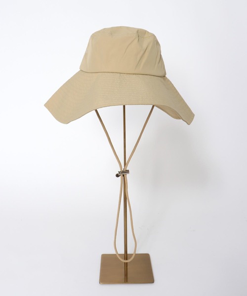 Jines（ジネス）の「つば広サファリハット（ハット・レディース・ベージュ/ブラック・フリー）」の7枚目の写真