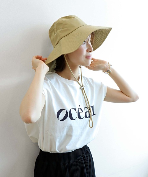 Jines（ジネス）の「つば広サファリハット（ハット・レディース・ベージュ/ブラック・フリー）」の14枚目の写真