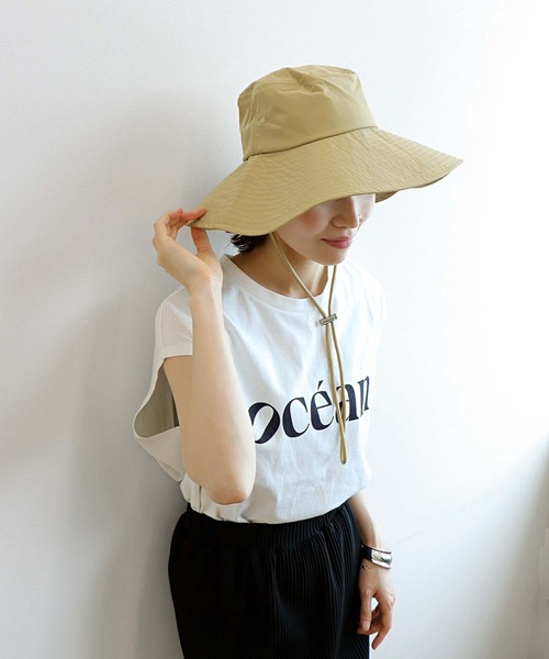 Jines（ジネス）の「つば広サファリハット（ハット・レディース・ベージュ/ブラック・フリー）」の15枚目の写真