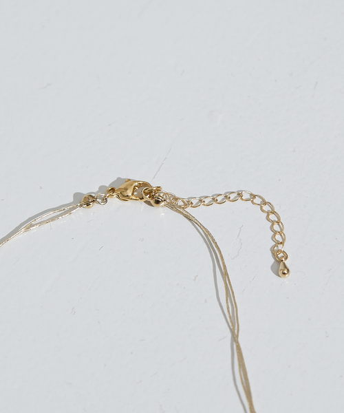 NOMINE（ノミネ）の「2連 ビーズ ネックレス（ネックレス・レディース・サックスブルー/グレー・フリー）」の6枚目の写真