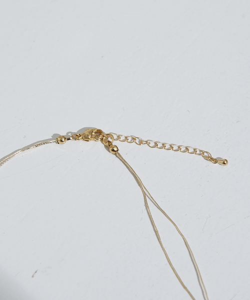 NOMINE（ノミネ）の「2連 ビーズ ネックレス（ネックレス・レディース・サックスブルー/グレー・フリー）」の9枚目の写真